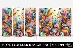 Whimsical Vibrant Summer Drawing | 20 oz Tumbler Product Image 1