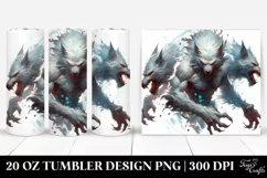 Simple Digital Painting Werewolf | 20 oz Tumbler Product Image 1