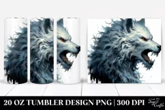 Simple Digital Painting Werewolf | 20 oz Tumbler Product Image 1
