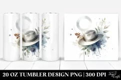 Washed Watercolor Simple Hat | 20 oz Tumbler Product Image 1