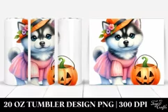 Enthusiastic Husky for Halloween,Transparent PNG Product Image 1