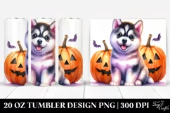 Enthusiastic Husky for Halloween,Transparent PNG Product Image 1