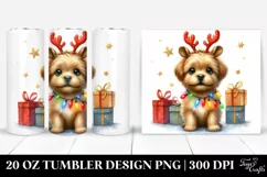 Cute Labrador Retriever with Reindeer Horns,Transparent PNG Product Image 1
