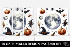 Simple Funny Full Moon Halloween Clipart 20 Oz Tumbler Product Image 1