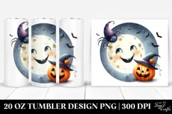 Simple Funny Full Moon Halloween Clipart 20 Oz Tumbler Product Image 1