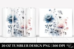 Simple Washed Watercolor with Shadows | 20 oz Tumbler Product Image 1