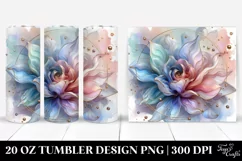 Abstract Pastel Shiny Iris Made of | 20 Oz Tumbler Product Image 1