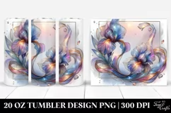 Abstract Pastel Shiny Iris Made of | 20 Oz Tumbler Product Image 1