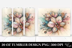 Abstract Wooden Stained Orchid 20 Oz Tumbler Product Image 1