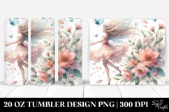 Fairy Tumbling with Spring Petals | 20 Oz Tumbler Product Image 1
