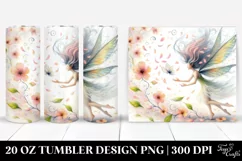 Fairy Tumbling with Spring Petals | 20 Oz Tumbler Product Image 1