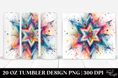 Colorful Pastel Star Abstract | 20 Oz Tumbler Product Image 1
