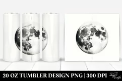 Digital Painting Moon | 20 oz Tumbler Product Image 1