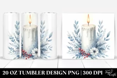 Simple Watercolor Image Candle | 20 oz Tumbler Product Image 1