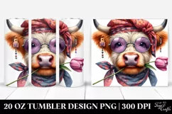 Highland Cow Portrait | 20 Oz Tumbler Product Image 1