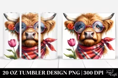Highland Cow Portrait | 20 Oz Tumbler Product Image 1
