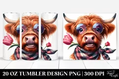 Highland Cow Portrait | 20 Oz Tumbler Product Image 1