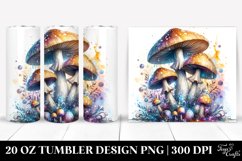 Detailed Magical Mushroom Tumbler | 20 oz Tumbler Product Image 1