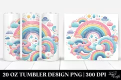 Colorful Pastel Rainbow | 20 Oz Tumbler Product Image 1