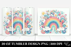 Colorful Pastel Rainbow | 20 Oz Tumbler Product Image 1