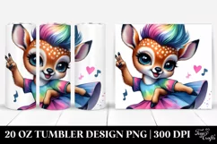 Cute Baby Deer Dancing | 20 oz Tumbler Product Image 1
