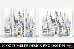 Watercolor Castle | 20 oz Tumbler Product Image 1