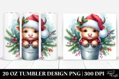 Whimsical Cute Baby Cow Clipart Product Image 1