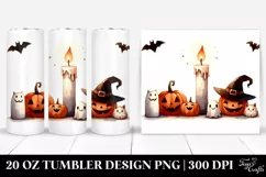 Simple Funny Haloween Candle 20 Oz Tumbler Product Image 1