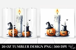 Simple Funny Haloween Candle 20 Oz Tumbler Product Image 1