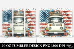 a Vintage Campervan Confetti | 20 oz Tumbler Product Image 1