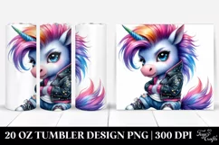 Baby Unicorn Posing | 20 oz Tumbler Product Image 1