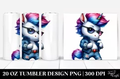 Baby Unicorn Posing | 20 oz Tumbler Product Image 1