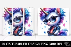 Baby Unicorn Posing | 20 oz Tumbler Product Image 1