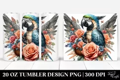 Gothic Cute Baby Macaw | 20 Oz Tumbler Product Image 1