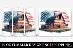 Watercolor Barn Colors | 20 oz Tumbler Product Image 1
