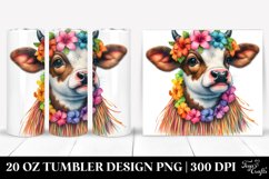 Baby Cow Hula Skirt. 20 oz Tumbler Design Product Image 1