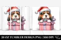 Winter Basset Hound,Transparent PNG Product Image 1