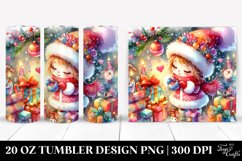 Expressive Cute Watercolor Design 20 Oz Tumbler Product Image 1