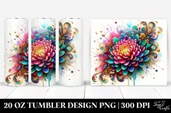 Colorful Chrysanthemum | 20 Oz Tumbler Product Image 1