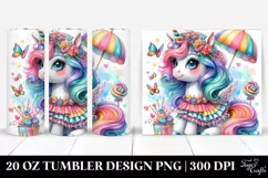 Vibrant Unicorn Drawing | 20 Oz Tumbler Product Image 1