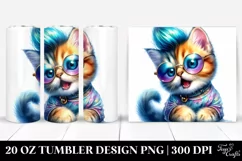 Baby Cat Posing | 20 oz Tumbler Product Image 1