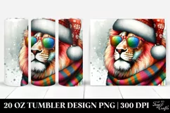 Colored Lion Portrait | 20 oz Tumbler Product Image 1