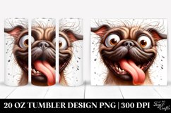 Cute Crazy Mastiff | 20 Oz Tumbler Product Image 1