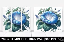 Detailed Morning Glory | 20 Oz Tumbler Product Image 1