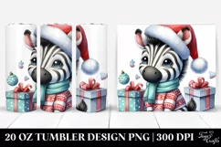 Winter Zebra with Crazy Haircut PNG Product Image 1