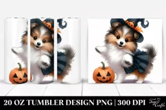 Cute Dancing Shetland Sheepdog PNG Product Image 1