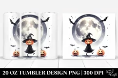 Simple Funny Haloween Full Moon 20 Oz Tumbler Product Image 1