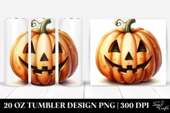 Simple Funny Haloween Pumpkin 20 Oz Tumbler Product Image 1