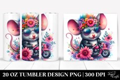 Cute Baby Mouse with Cool Haircut 20 Oz Tumbler Product Image 1