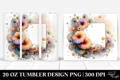 Abstract Nasturtium Watercolor 20 Oz Tumbler Product Image 1